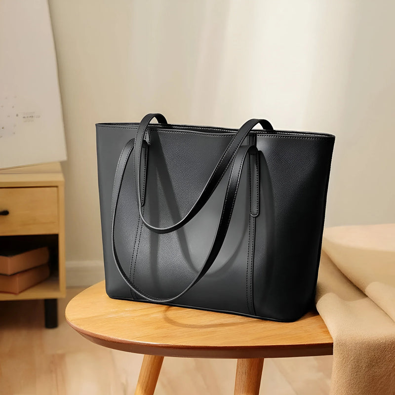 Stilvolle Alltagstote-Bag aus Leder