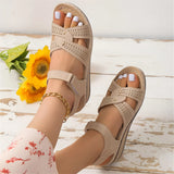 Damen Casual Keil-Plattform-Sandalen