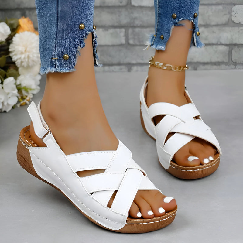Verstellbare orthopädische Plateausandalen