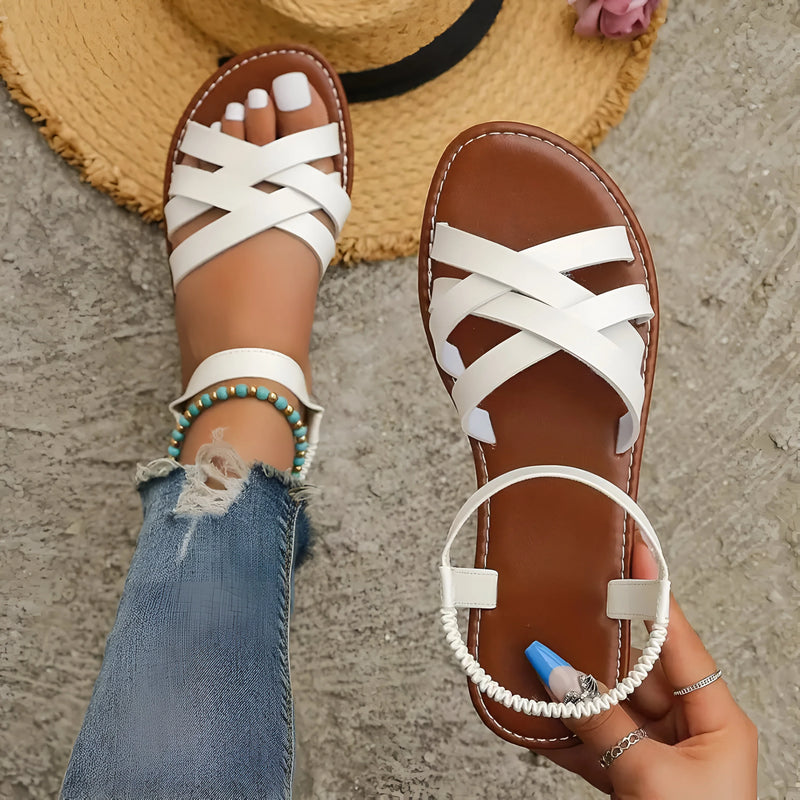Bequeme Sandalen mit verstellbarem Riemen und Fußgewölbeunterstützung