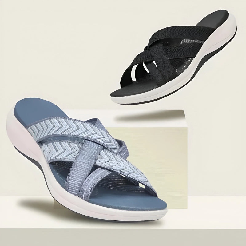 Verstellbare Fußgewölbeunterstützungs-Sandalen für Damen