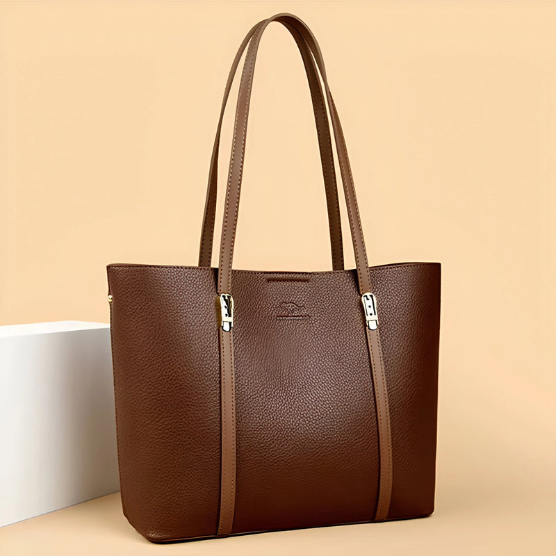 Vielseitige Schultertasche aus Leder