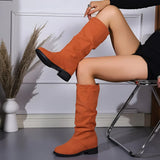 Damen Mid-Calf Slip-On Stiefel