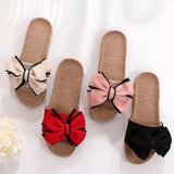 Schmetterlings-Bow Slip-On Sandalen