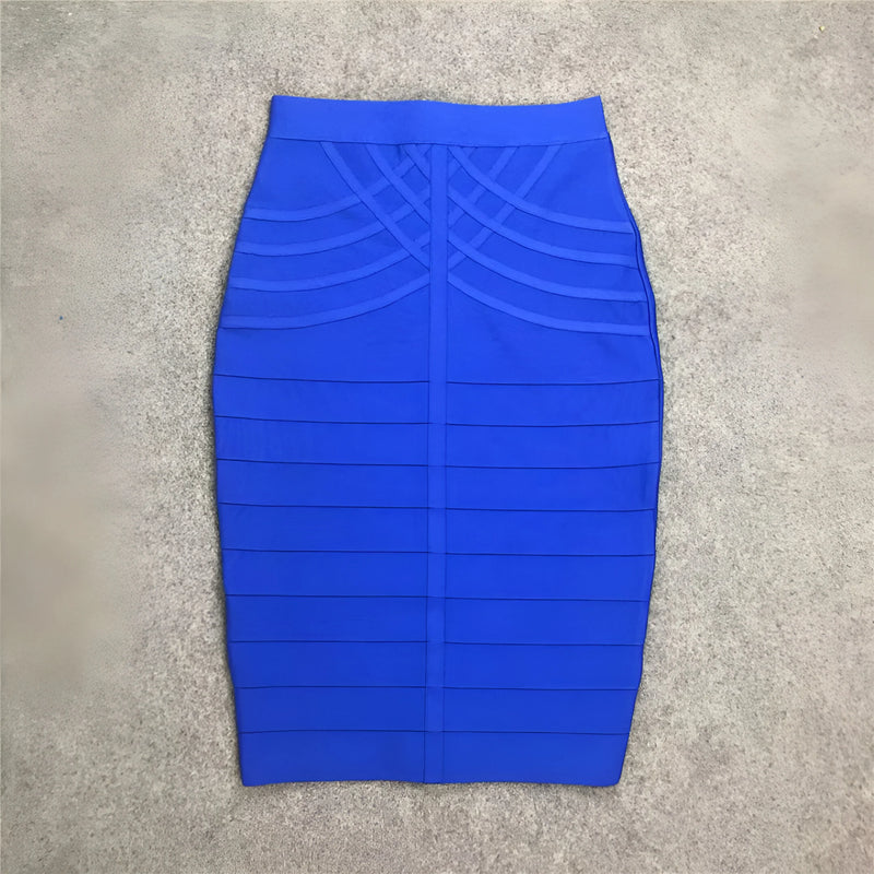 Damen Vintage Bandage Midirock
