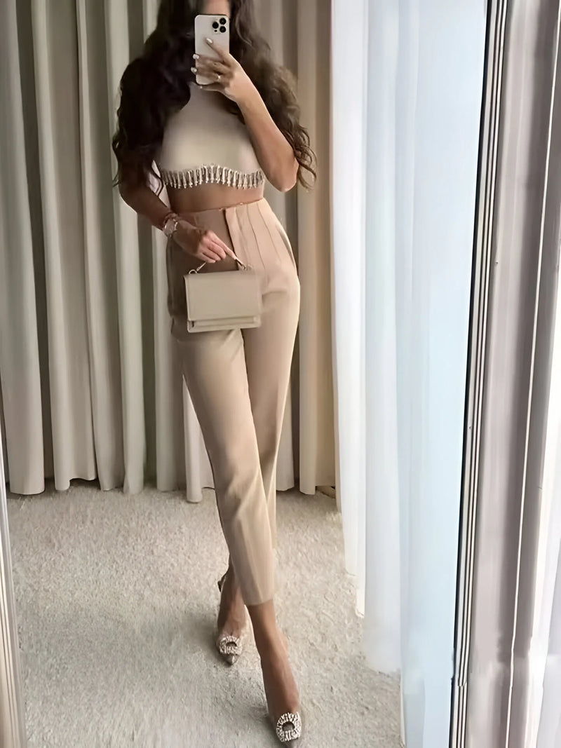 Vielseitige High-Waisted Vintage Hose