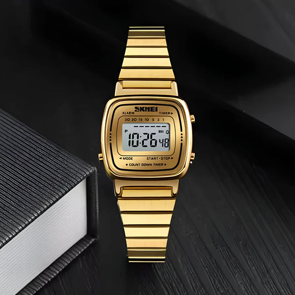 Digitale Edelstahl Uhr