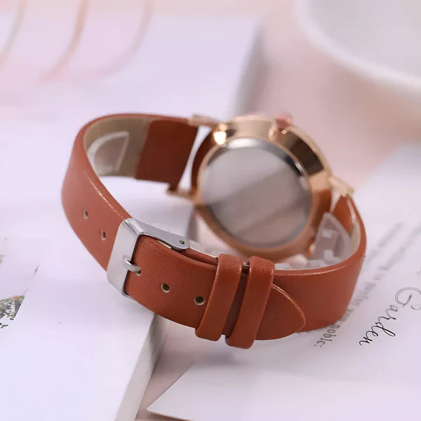 Quarz Rund Armbanduhr