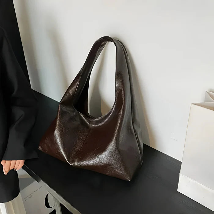 Schultertasche aus PU-Leder