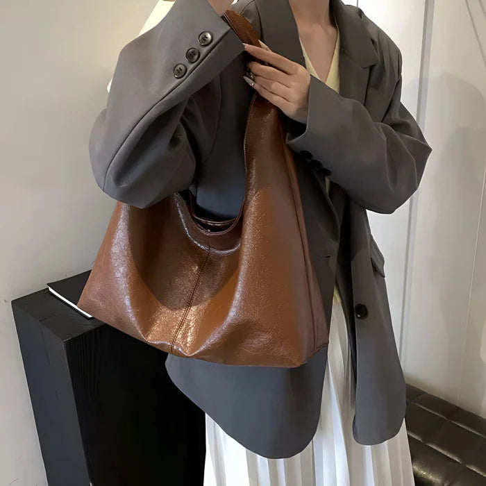 Schultertasche aus PU-Leder