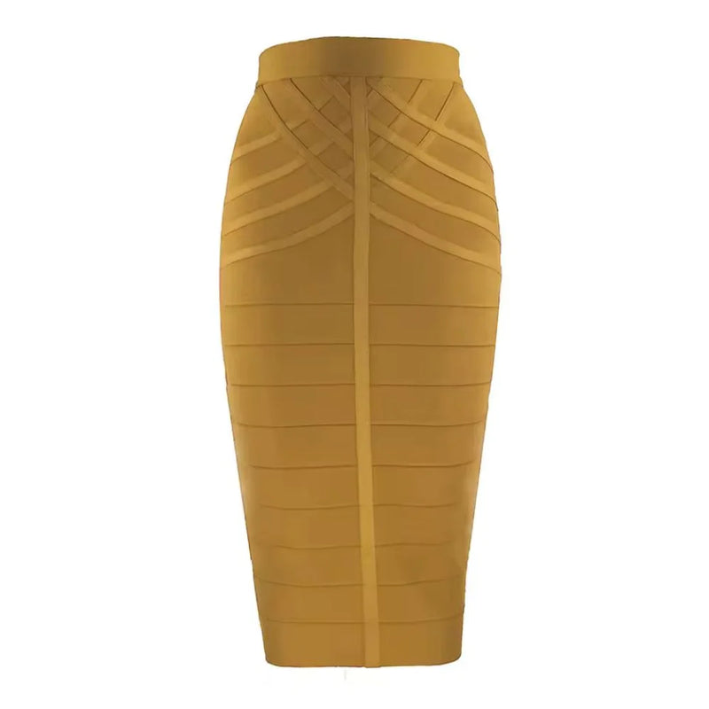 Damen Vintage Bandage Midirock