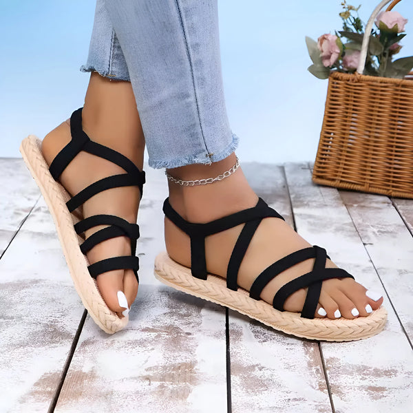 Damen-Komfortsandalen mit unterstützender Sohle