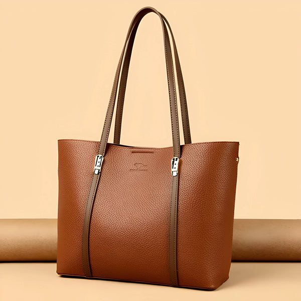 Vielseitige Schultertasche aus Leder