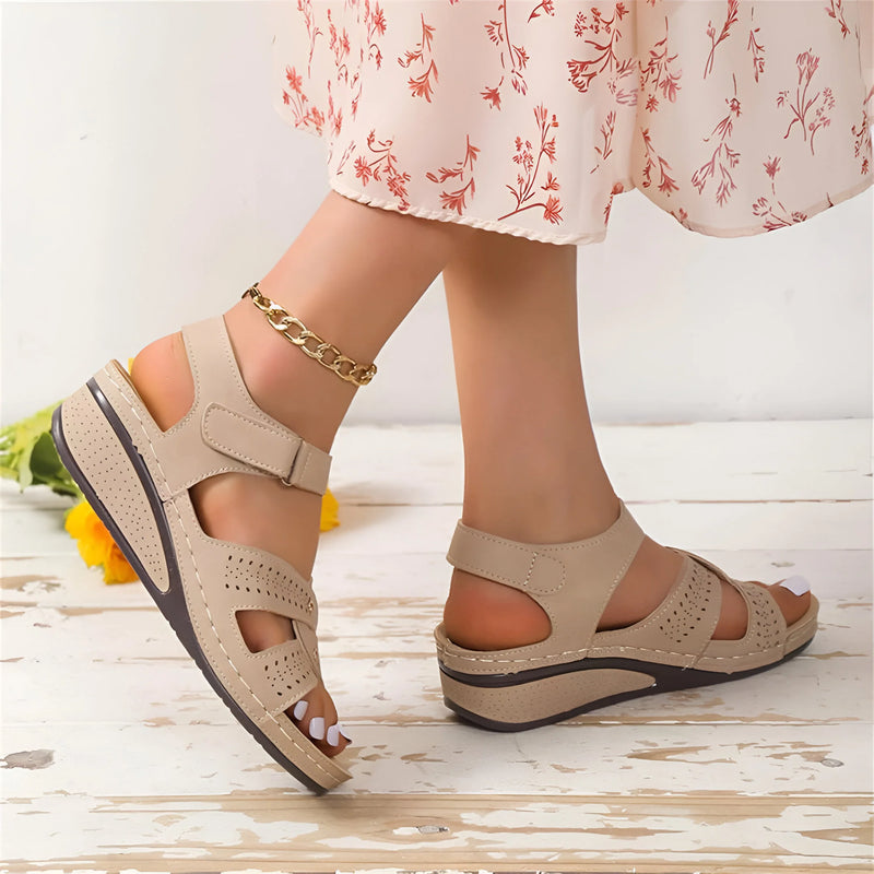 Damen Casual Keil-Plattform-Sandalen