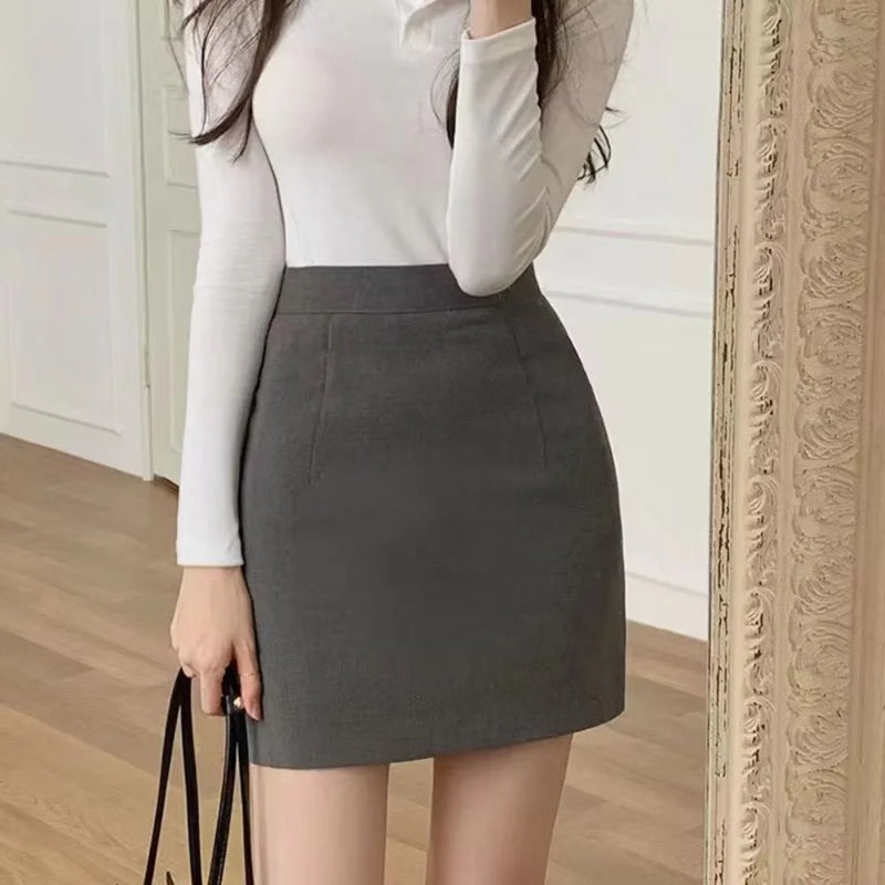 Schlanker High-Waist Mini-Bleistiftrock