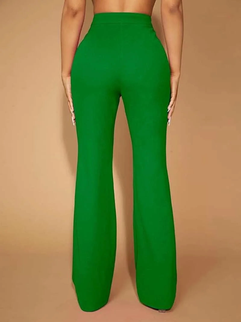 Damen High-Waist Schlaghosen