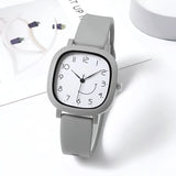 Damen Bunte Silikonarmband Quarz Uhr
