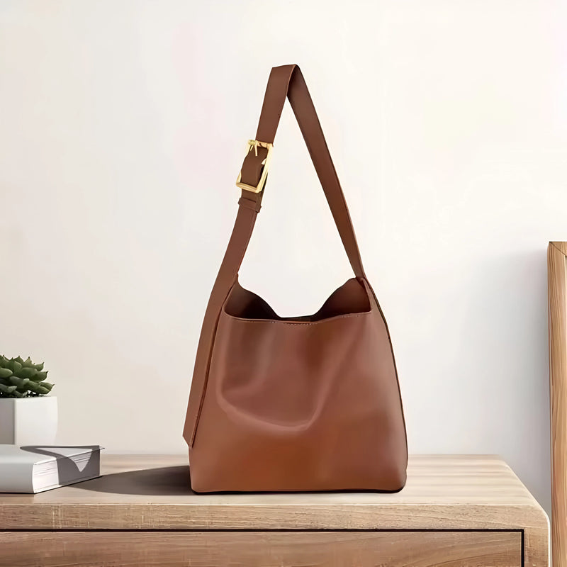 Stilvolles Crossbody-Lederhandtaschen-Set