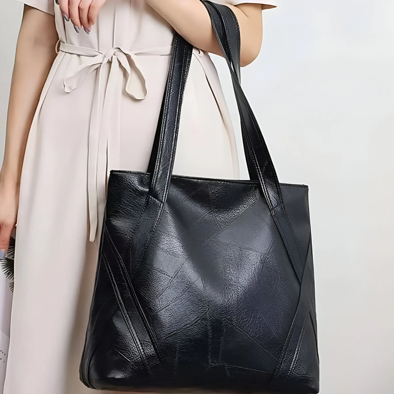 Damen Stilvolle Lederhandtasche mit großer Kapazität