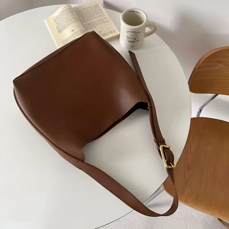 Stilvolles Crossbody-Lederhandtaschen-Set