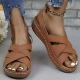 Verstellbare orthopädische Plateausandalen