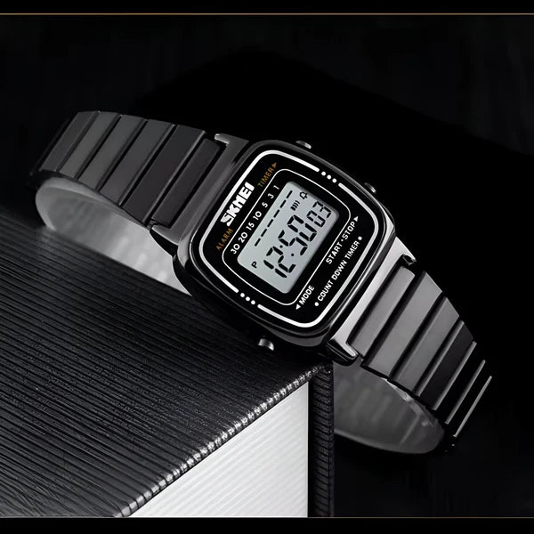 Digitale Edelstahl Uhr