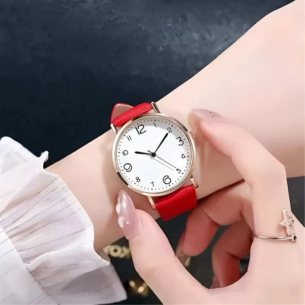 Quarz Rund Armbanduhr