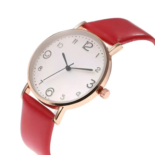 Quarz Rund Armbanduhr