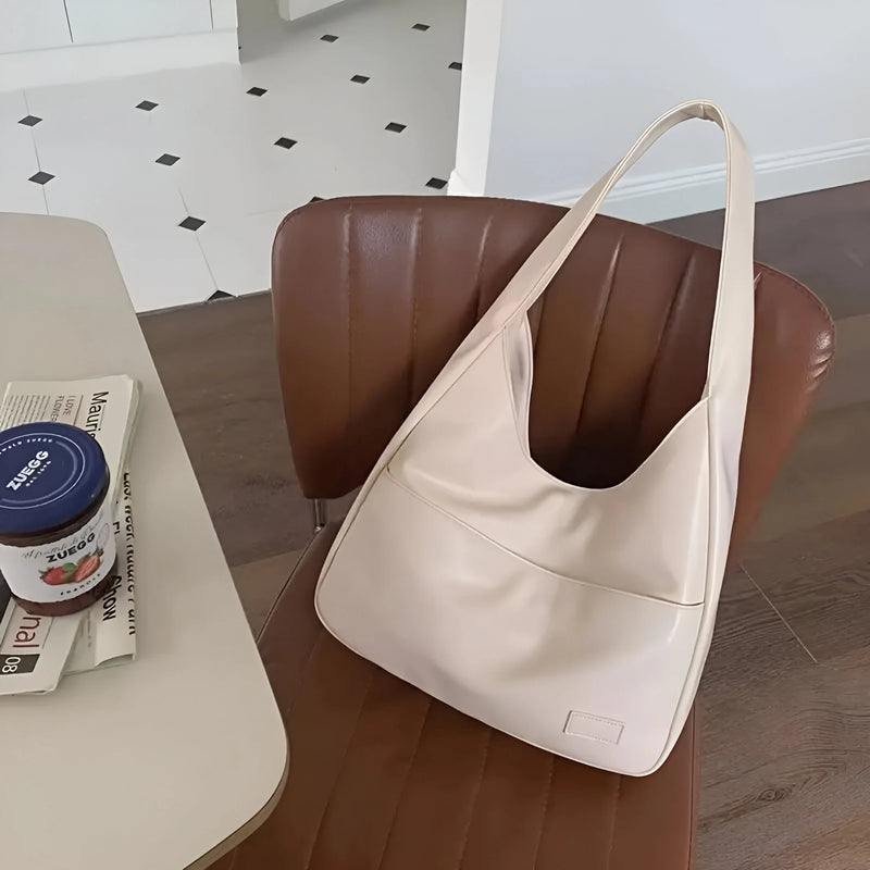 Damen Klassische Alltagsschultertasche aus Leder