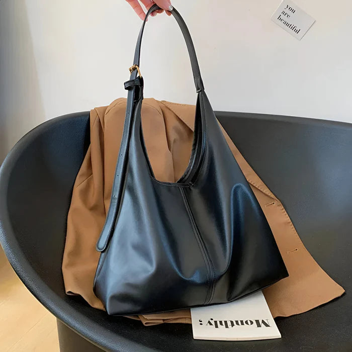 Vintage Schultertasche aus weichem Leder für Damen