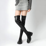 Damen Überknie-Stretch-Stiefel