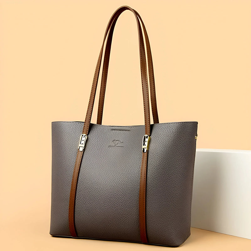 Vielseitige Schultertasche aus Leder