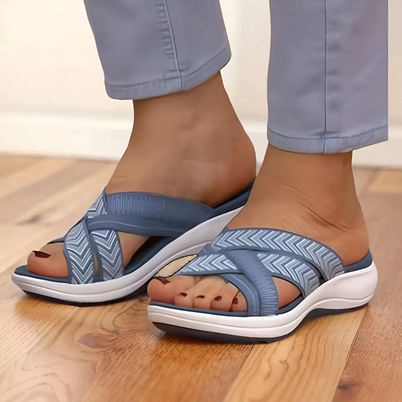 Verstellbare Fußgewölbeunterstützungs-Sandalen für Damen