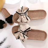 Schmetterlings-Bow Slip-On Sandalen