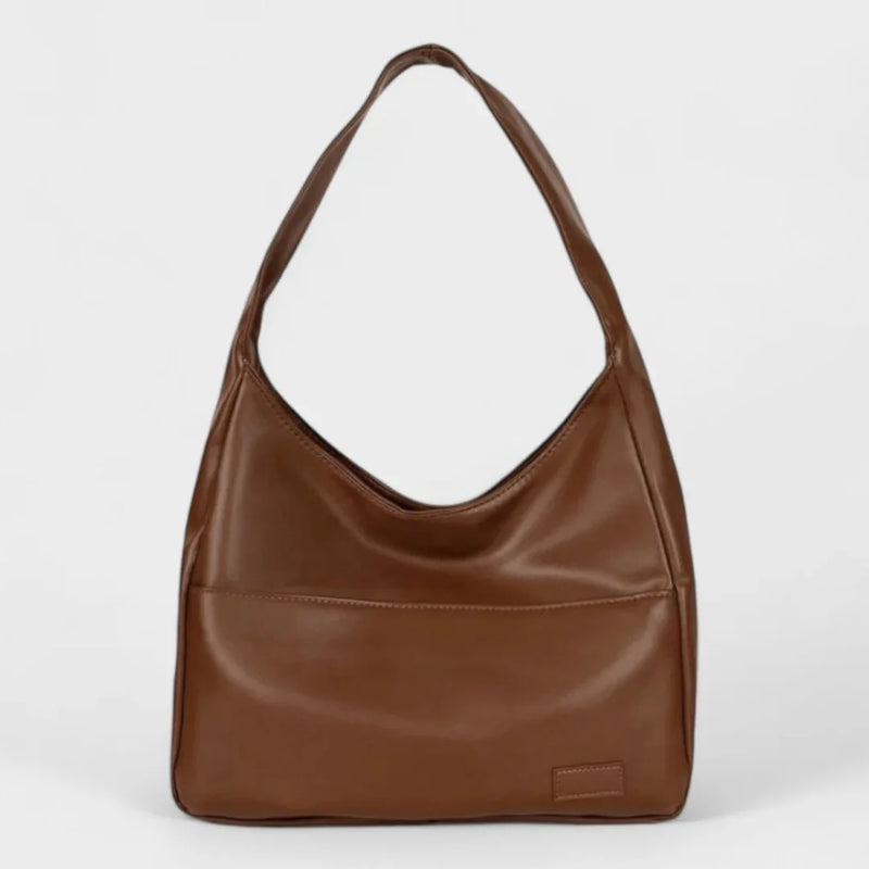 Stilvolle Schultertasche aus veganem Leder