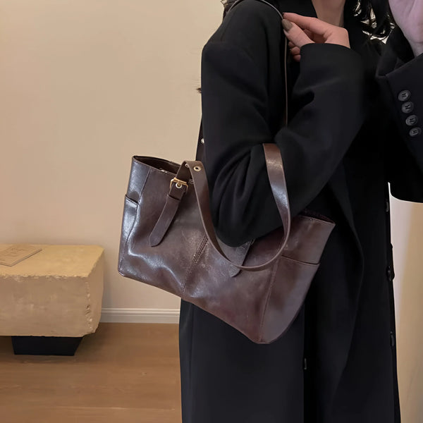 Vintage-Schultertasche mit verstellbarem Riemen
