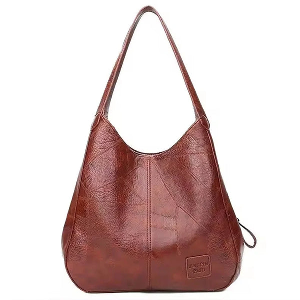 Damen Trendige Vintage-Schultertasche aus Leder