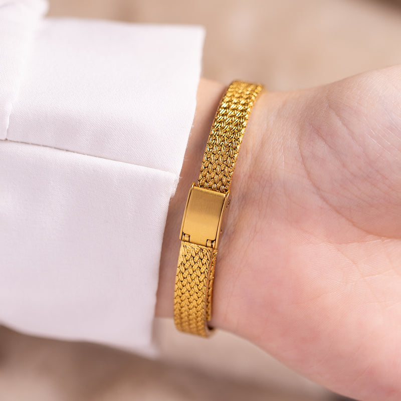 Vintage Damenarmbanduhr mit 24K Vergoldung