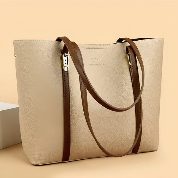 Vielseitige Schultertasche aus Leder