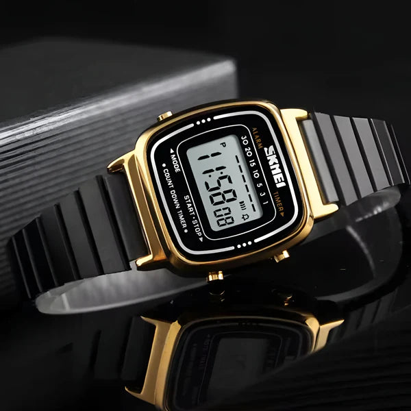 Digitale Edelstahl Uhr