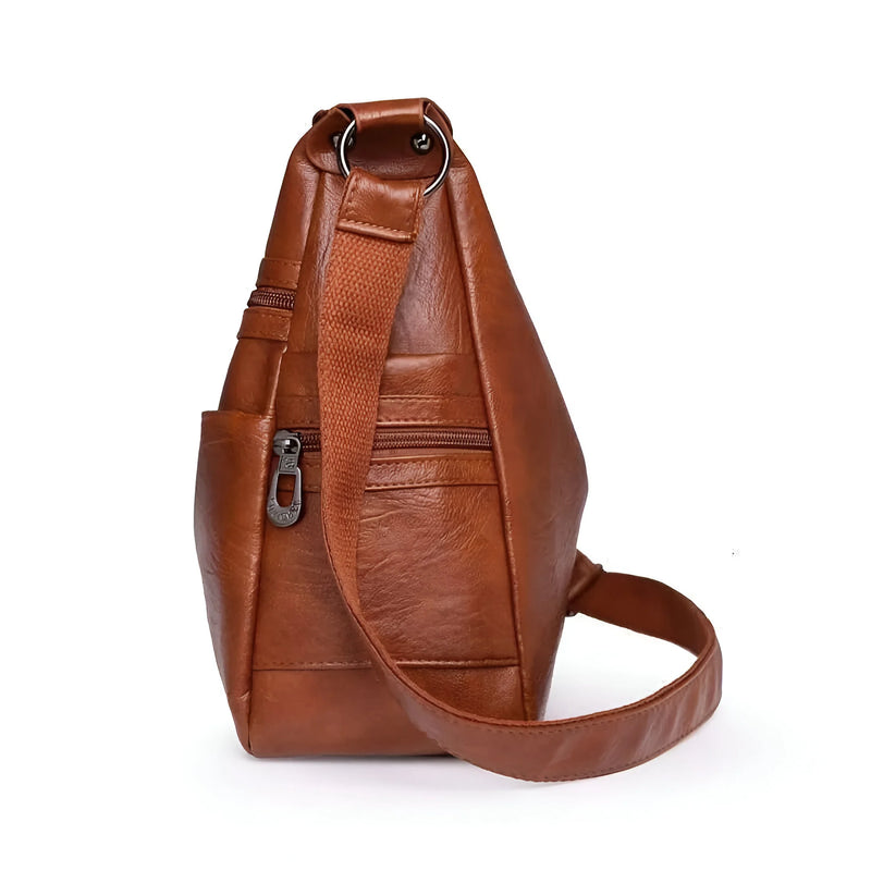 Luxuriöse Damen-Schultertasche aus Leder