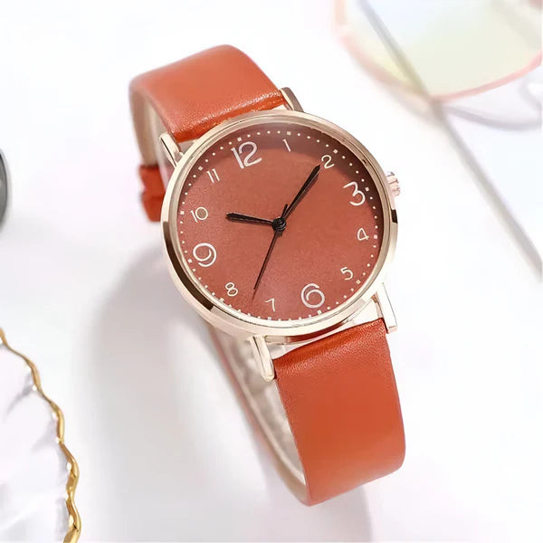 Quarz Rund Armbanduhr