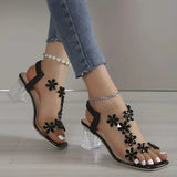 Rhinestone-verzierte High Heel Sandalen für Damen
