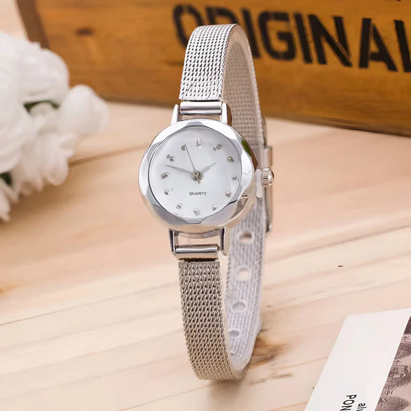 Klassische Mesh Armbanduhr für Damen