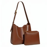Stilvolles Crossbody-Lederhandtaschen-Set