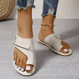 Damen-Sandalen mit verstellbarer Schnalle zum Hineinschlüpfen