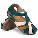 Damen Rundzehen Wedge-Sandalen