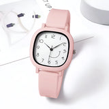 Damen Bunte Silikonarmband Quarz Uhr