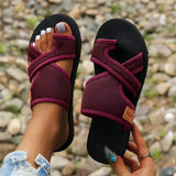 Trendige Karierte Slip-On-Sandalen