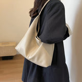 Damen Schultertasche aus Leder mit verstellbarem Riemen